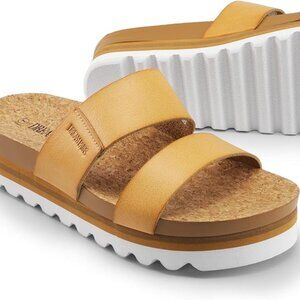 Women's platform slides sandals